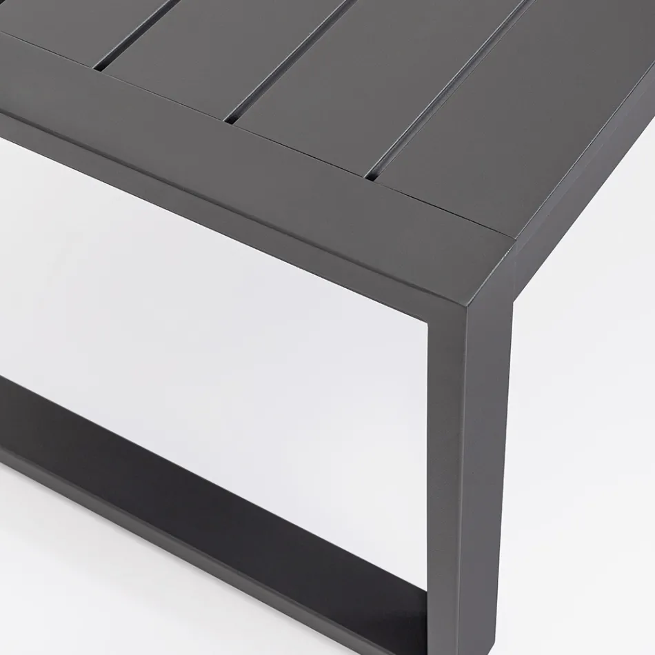 Salon ogrodowy z 1 sofą, 2 fotelami i 1 stolikiem kawowym - Plan Viadurini