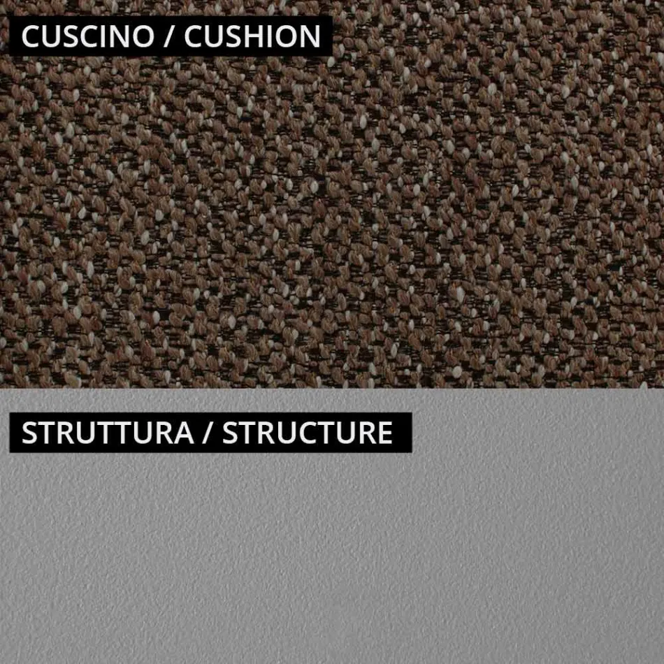 Salon ogrodowy z 1 sofą i 2 fotelami Made in Italy - Sadzarka Viadurini