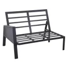 Salon ogrodowy z sofą i stolikiem kawowym z aluminium - Label Viadurini