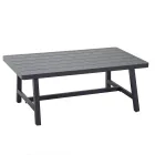 Salon ogrodowy z sofą i stolikiem kawowym z aluminium - Label Viadurini