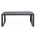 Salon ogrodowy w kolorze białego lub czarnego aluminium - Milk Rain Viadurini