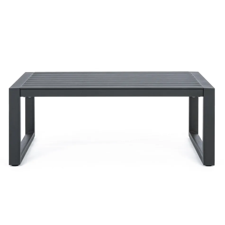 Salon ogrodowy w kolorze białego lub czarnego aluminium - Milk Rain Viadurini