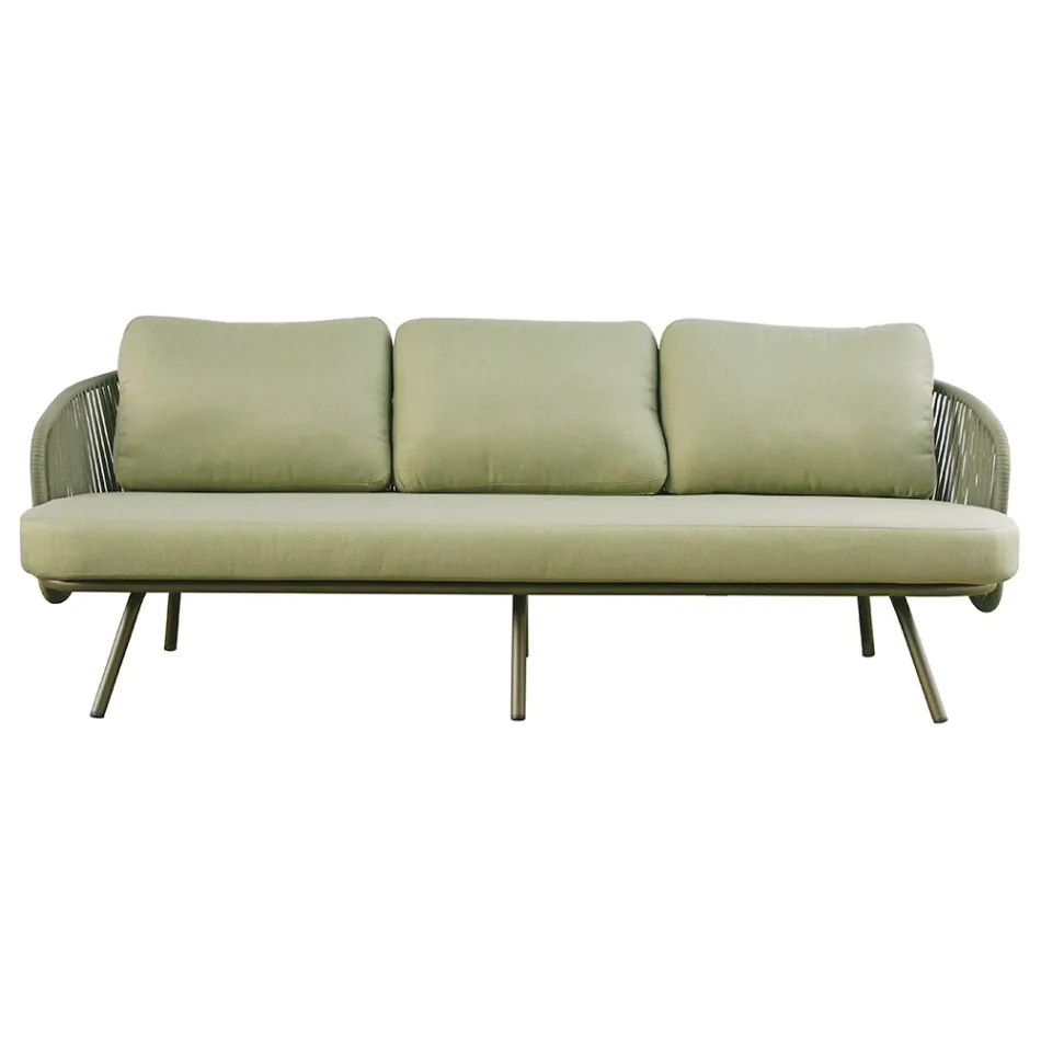 Czerwony lub zielony aluminiowy salon ogrodowy - Regalrise Viadurini