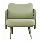 Czerwony lub zielony aluminiowy salon ogrodowy - Regalrise Viadurini