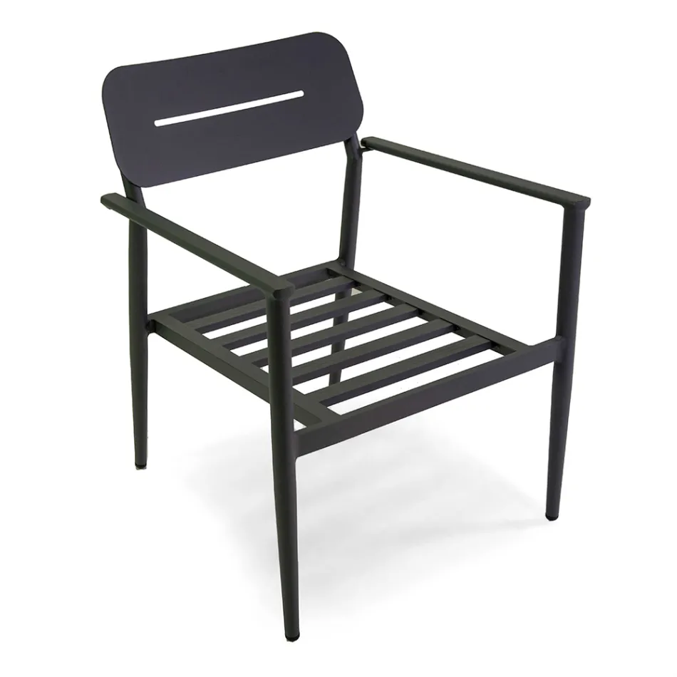 Salon ogrodowy wykonany z aluminium o różnych wykończeniach - pamiątka Viadurini