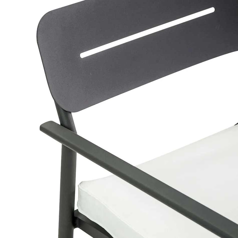 Salon ogrodowy wykonany z aluminium z różnymi wykończeniami - pamiątka Viadurini