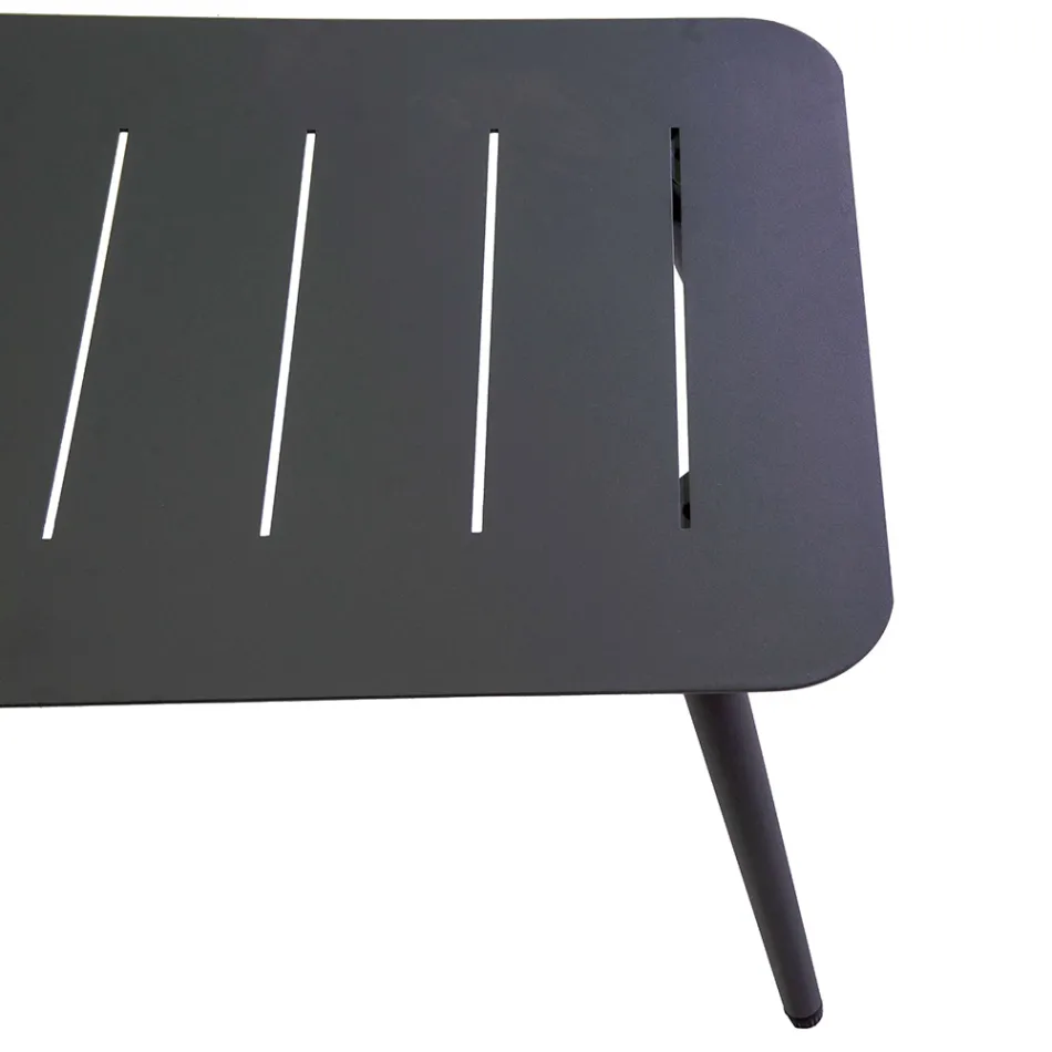 Salon ogrodowy wykonany z aluminium o różnych wykończeniach - pamiątka Viadurini