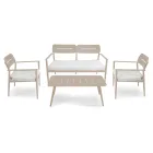 Salon ogrodowy wykonany z aluminium o różnych wykończeniach - pamiątka Viadurini