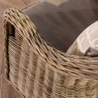 Salon zewnętrzny w szarym Kubù z poduszkami do siedzenia - Nazgul Viadurini