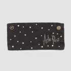 Biała lub czarna lniana taca ociekowa z haftem i kryształkami 2 sztuki - Salvino Viadurini