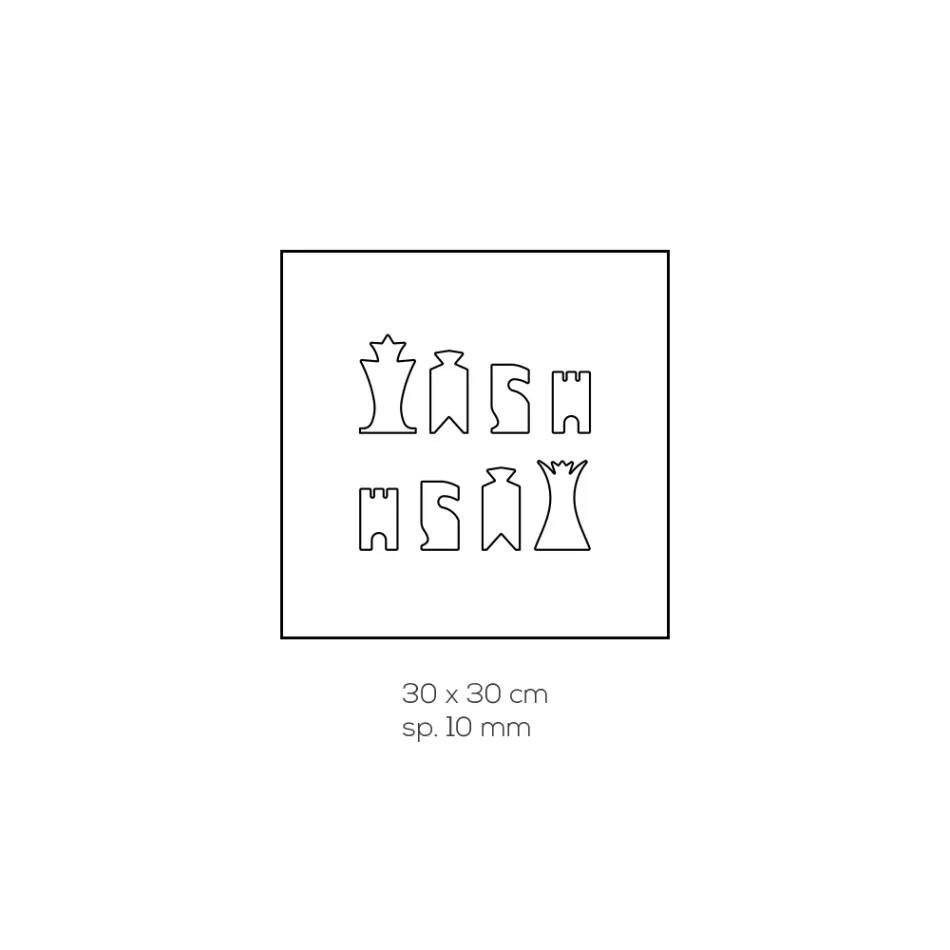 Szachownica do szachów i damy z kryształu akrylowego Made in Italy - Smanto Viadurini