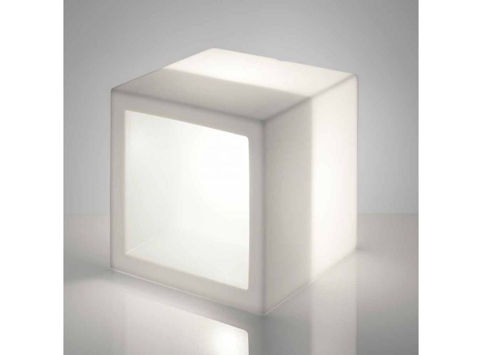 Cube świecąca półka Slide Open Cube nowoczesna konstrukcja wykonana we Włoszech Viadurini