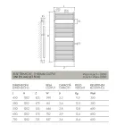 Elektryczny podgrzewacz ręczników o klasycznym wzornictwie ze stali Made in Italy - Rzym Viadurini