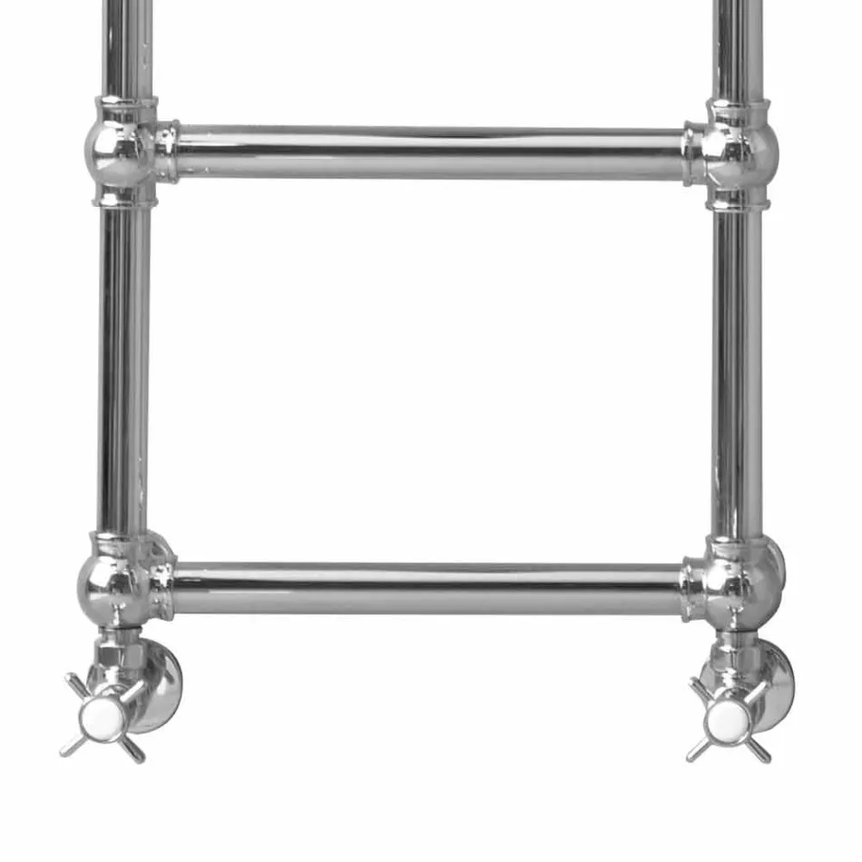 Modułowy hydrauliczny podgrzewacz do ręczników 194 W chromowana rura mosiężna - Cezar Viadurini