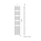 Podgrzewacz do ręczników z układem elektrycznym i konstrukcją stalową Made in Italy - Syrop Viadurini