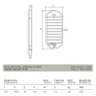 Podgrzewacz ręczników „Tutto Tondo Slim” ze stali Made in Italy - Gładki Viadurini