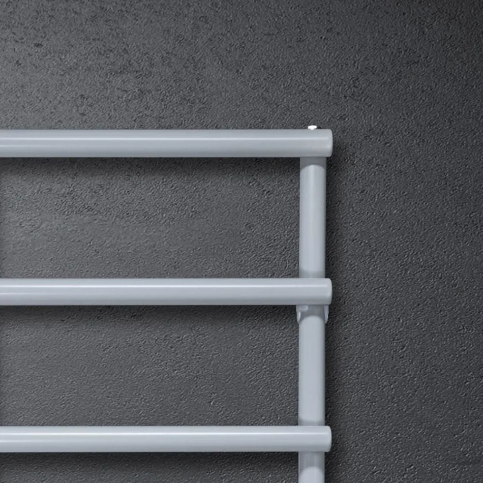 Elektryczny podgrzewacz do ręczników z okrągłymi elementami Made in Italy - Truskawka Viadurini