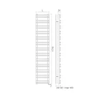 Elektryczny podgrzewacz do ręczników z poziomymi elementami Made in Italy - Amaretti Viadurini