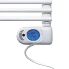 Elektryczny podgrzewacz do ręczników o prostych liniach, wykonany ze stali Made in Italy – kolor pistacjowy Viadurini