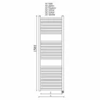 Elektryczny podgrzewacz do ręczników do łazienki w pionie ze stali 300 W - Italo Viadurini