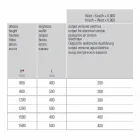 Elektryczny podgrzewacz do ręczników do łazienki w pionie ze stali 300 W - Italo Viadurini