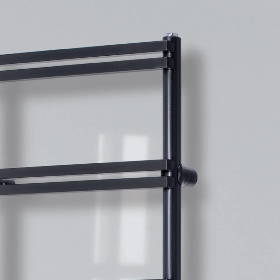 Hydrauliczny podgrzewacz do ręczników z kolektorami pionowymi Made in Italy - Imbir Viadurini