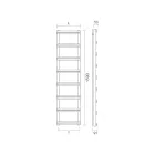 Hydrauliczny podgrzewacz do ręczników z kolektorami pionowymi Made in Italy - Imbir Viadurini