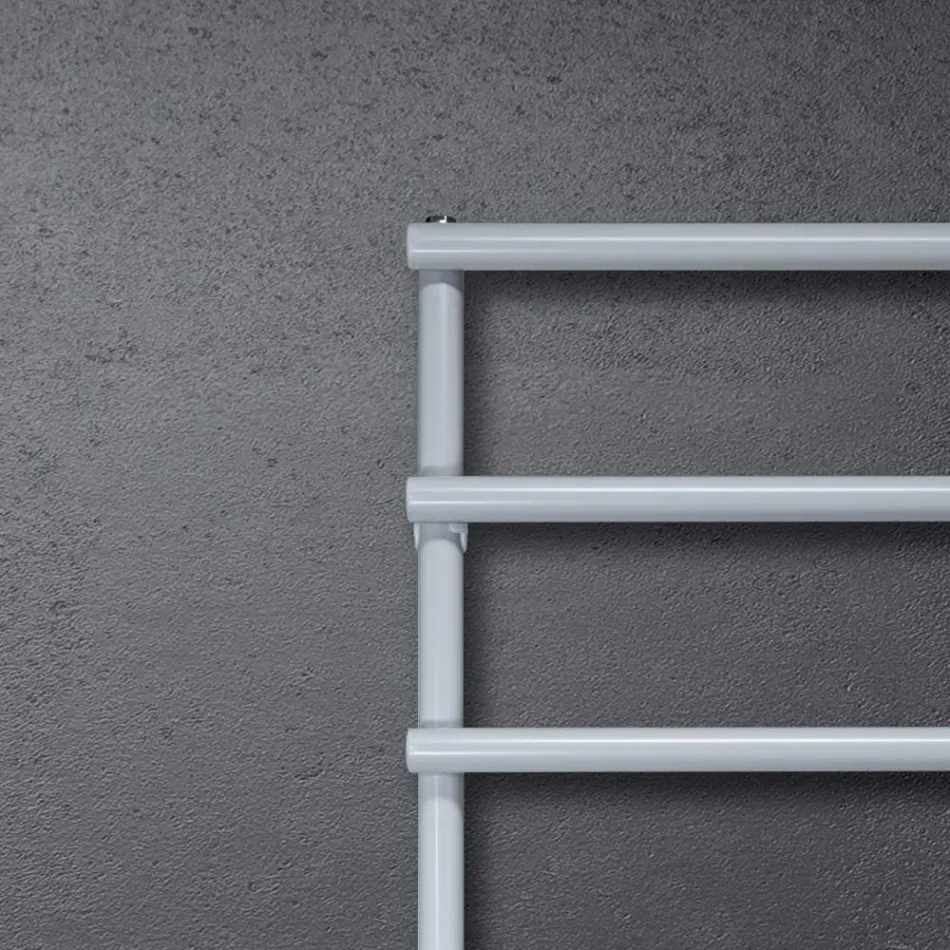 Hydrauliczny podgrzewacz do ręczników z okrągłymi elementami Made in Italy - Truskawka Viadurini