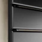 Czarny hydrauliczny podgrzewacz ręczników ze stali węglowej Made in Italy - Carezza Viadurini