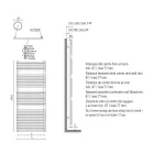 Hydrauliczny podgrzewacz ręczników ze stali węglowej rdza Wyprodukowano we Włoszech - Coccola Viadurini
