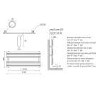 Hydrauliczny podgrzewacz ręczników ze stali węglowej Rust Matt Made in Italy - Fiaccole Viadurini