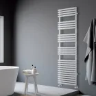 Hydrauliczny stalowy podgrzewacz do ręczników z wykończeniem w czystej bieli, wyprodukowany we Włoszech - cytrynowy Viadurini