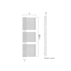 Podgrzewacz do ręczników ze stali węglowej z systemem mieszanym - Orzeszki ziemne Viadurini