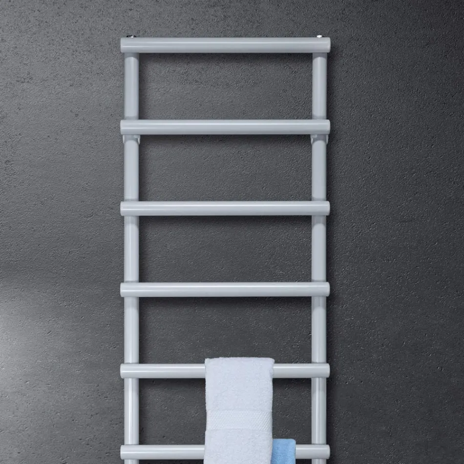 Mieszany podgrzewacz do ręczników z okrągłymi elementami Made in Italy - Truskawka Viadurini