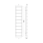 Mieszany podgrzewacz do ręczników z okrągłymi elementami Made in Italy - Truskawka Viadurini