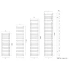 Podgrzewacz ręczników Amaretti Mixed z elementami poziomymi Wyprodukowano we Włoszech Viadurini