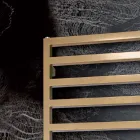 Mieszany podgrzewacz do ręczników o prostych liniach ze stali Made in Italy - pistacjowy Viadurini