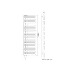 Mieszany podgrzewacz do ręczników ze stali węglowej Made in Italy - Wiśnie Viadurini