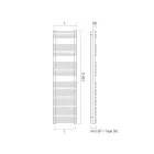 Mieszany podgrzewacz do ręczników ze stalowym satynowym wykończeniem Made in Italy - Peel Viadurini