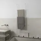 Przezroczysta akrylowa kryształowa drabinka na ręczniki łazienkowe - Smart Viadurini