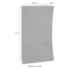 Szafka na buty z 3 drzwiami z łukowego błyszczącego białego lakierowanego drewna - Sabine Viadurini