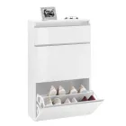 Szafka na buty biała lub antracytowa 3-drzwiowa Zrównoważony design drewna - Emanuelito Viadurini