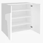 Wewnętrzna szafka na buty z 2 drzwiami z melaminy Made in Italy - Naditza Viadurini