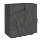 Wewnętrzna szafka na buty z 2 drzwiami z melaminy Made in Italy - Naditza Viadurini