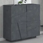 Wewnętrzna szafka na buty z 2 drzwiami z melaminy Made in Italy - Naditza Viadurini