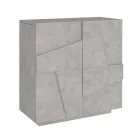 Wewnętrzna szafka na buty z 2 drzwiami z melaminy Made in Italy - Naditza Viadurini