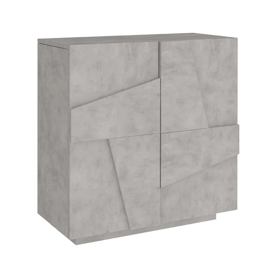 Wewnętrzna szafka na buty z 2 drzwiami z melaminy Made in Italy - Naditza Viadurini