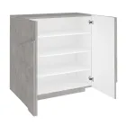 Wewnętrzna szafka na buty z 2 drzwiami z melaminy Made in Italy - Naditza Viadurini