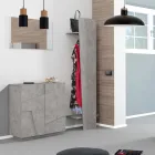 Wewnętrzna szafka na buty z 2 drzwiami z melaminy Made in Italy - Naditza Viadurini