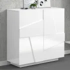 Wewnętrzna szafka na buty z 2 drzwiami z melaminy Made in Italy - Naditza Viadurini